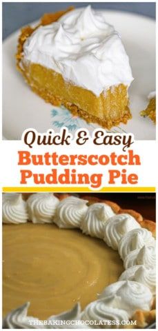 Butterscotch Pie Pudding, Butterscotch Cream Pie Recipes, Amish Butterscotch Cream Pie, Old Fashion Butterscotch Pie, Butterscotch Pie With Jello Pudding, Butterscotch Pie Easy Jello, Old Fashioned Butterscotch Pie, Butterscotch Pudding Desserts Easy, Butterscotch Pudding Pie Jello