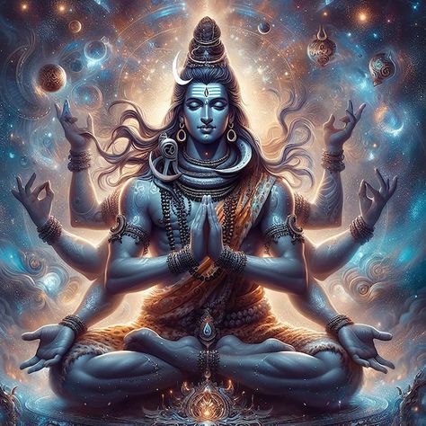 Shiva The Destroyer, Iphone Dynamic Wallpaper, Pictures Of Shiva, Tiger Skin, Divine Connections, Hindu Mythology, Deep Meditation, God Shiva, Cosmic Energy