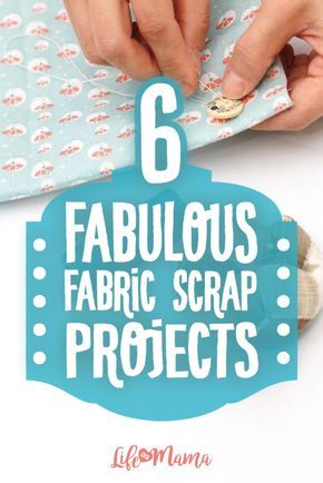 Whether you are looking for something to make for yourself, your kids, or your home, take a look at these 6 projects you can make using fabric scraps. Fabric Scrap Projects, Using Fabric Scraps, Scrap Projects, Something To Make, Scrap Fabric Projects, Diy Wall Shelves, Mason Jar Lighting, Handmade Beauty Products, Mom Hacks