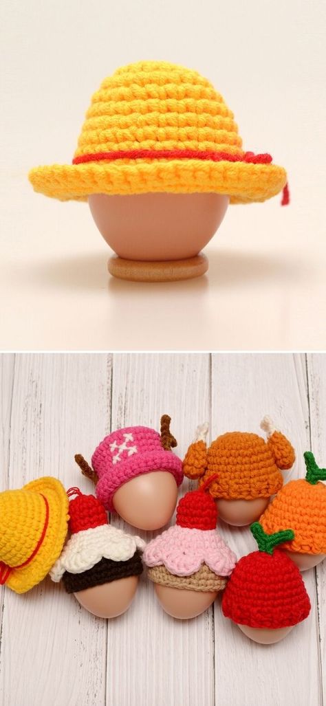 The Best 30 Crochet Easter Egg Cosy Ideas – 1001 Patterns Egg Cozy Crochet Free Pattern, Crochet Egg Warmer Free Pattern, Egg Cosy Knitting Patterns Free, Crochet Egg Hat, Egg Baby Project Ideas, Crochet Easter Hat, Crochet Egg Pattern, Crochet Egg Cozy, Crochet Easter Decorations