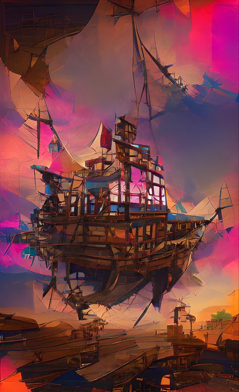 Wombo.art Steampunk pirate ship Cyberpunk Pirate Ship, Steampunk Pirate Ship, Cyberpunk Dnd, Sky Pirate, Steampunk Ship, Wombo Art, Lantern Art, Steampunk Pirate, Dnd Campaign