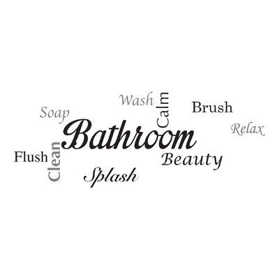 Bathroom Vinyl Decals, Bathroom Sayings, Bathroom Wall Quotes, Wall Sayings, Bathroom Wall Decals, Bathroom Vinyl, Simple Bathroom Decor, Bathroom Quotes, Design Your Own Home