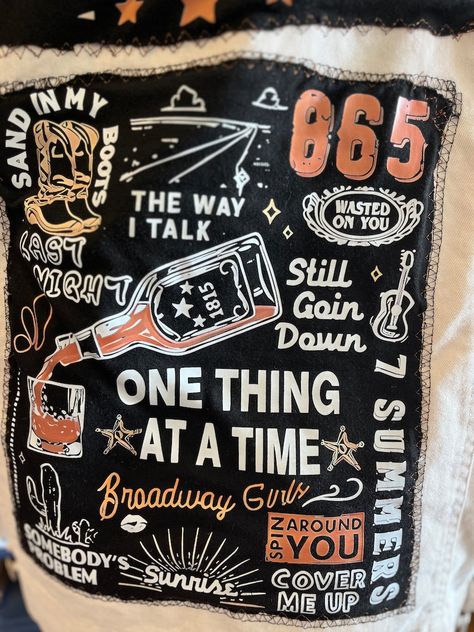 Upcycled Wallen Last Night We Let the Liquor Talk, Song List Cotton Jacket, Mens XL - Etsy Morgan Wallen, Song List, East Tennessee, Cotton Jacket, Last Night, You And I, Liquor, Tennessee, Songs