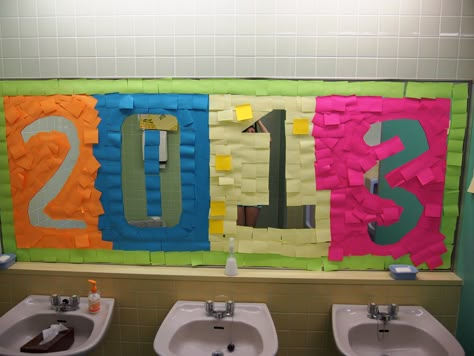 senior prank 2013 Grad Pranks, Notes On Wall, Silly Pranks, Senior Year Pranks, Best Senior Pranks, High School Pranks, Senior Prank Ideas, School Pranks, Personality Quizzes Buzzfeed