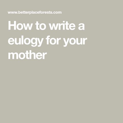 Eulogy Ideas For Mom, How To Write A Eulogy For Mom, Example Of Biography, Eulogy For Mom, Eulogy Examples, Writing A Eulogy, Cool Science Fair Projects, Night School, Celebrating Life