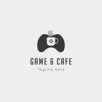 Gamepad Logo, Icons Cafe, Cafe Icons, Fun Technology, Quality Logo Design, Retro Template, Cafe Icon, Cafe Logo Design, Game Cafe