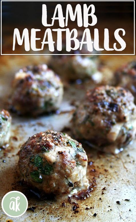 Broiled Lamb Meatballs — seasoned with parsley, mint, and red wine-soaked bread, these meatballs are irresistible. Make them ahead of time, chill until you are ready to serve, then broil on demand. Yum! #meatballs #lamb #appetizers #newyearseve Lamb Appetizers, Meatball Seasoning, Roasted Cabbage Wedges, Fried Meatballs, Swiss Chard Recipes, Recipes Meat, Chard Recipes, Lamb Meatballs, Roasted Cabbage