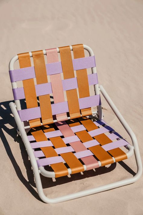 Beach Furniture, Lawn Chair, Beach Chair, Color Inspo, Beach Chairs, Outdoor Cushions, Sit Back, The Sand, Design Inspo