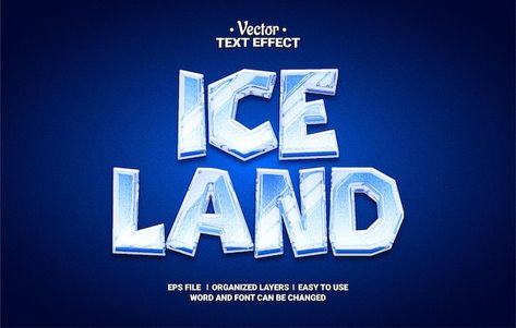 Frozen Text, Ice Font, Snow Font, Winter Font, Ice Logo, Winter Fonts, Motion Graphics Typography, Text Edit, 3d Font