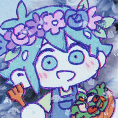 OMORI Basil Icon Basil Headspace, Basil Icon, Pfp Banner, Win Free Stuff, Tiny Bunny, Anime Meme, Weird World, Gods And Goddesses, Doodle Drawings