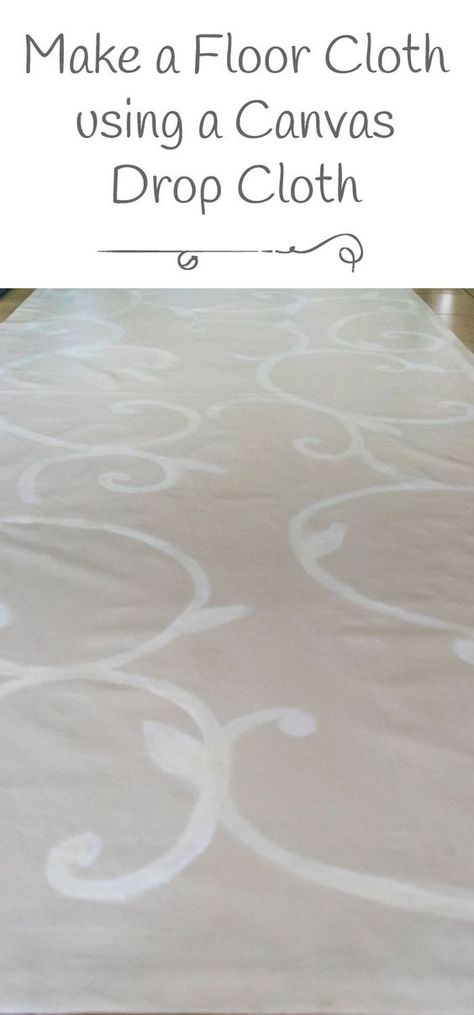 Floor Cloth Diy, Drop Cloth Rug, Painted Floor Cloths, Diy Crafts Ideas, Canvas Drop Cloths, Paint Drop, Painted Floor, Diy Projects For Beginners, Painted Rug