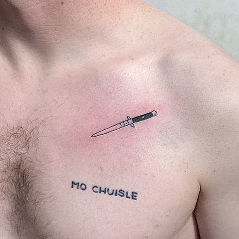 Switchblade Tattoo, Related Tattoos, Stick And Poke Tattoo, Stick N Poke Tattoo, Poke Tattoo, Stick And Poke, Body Modifications, Line Tattoos, Minimal Tattoo