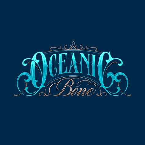 Nautical Typography, Ocean Typography, Wave Typography, Ocean Creatures Art, Sea Logo, Website Graphics, Creatures Art, Timeline Design, Aesthetic Fonts