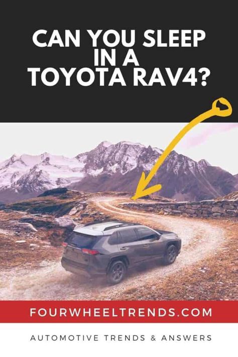 Can You Sleep In A Toyota RAV4? #toyota #RAV4 #camping #carcamping #overlanding #travel Rav4 Camping, New Toyota Rav4, Rav4 Car, Sleeping In Your Car, Suv Tent, Camping Usa, Car Living, Toyota Suv, Suv Camping