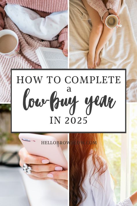 Could you stop shopping for a full year? Could you intentionally buy things instead of impulse shopping for a full year? We did! Here's how to complete a low buy year for 2025 (and beyond if you feel like it)!  #lowbuyyear #nobuyyear #nobuy #lowbuy Fullness Hack, How To Stop Shopping, Budget Aesthetic, No Buy Year, Impulse Shopping, Life In A Year, Stop Buying Things, Low Buy, Impulse Buying