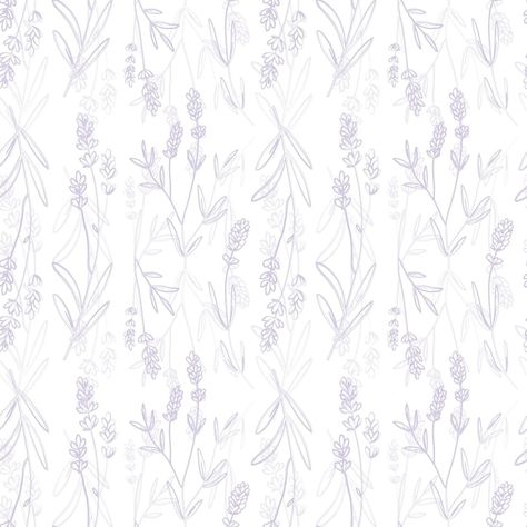 Lavender Pattern Wallpaper, Wallpaper Seamless Texture, Flower Backround, Draw Background, Purple Vector, Lavender Wallpaper, Lavender Nursery, Lavender Pattern, Lavender Wall