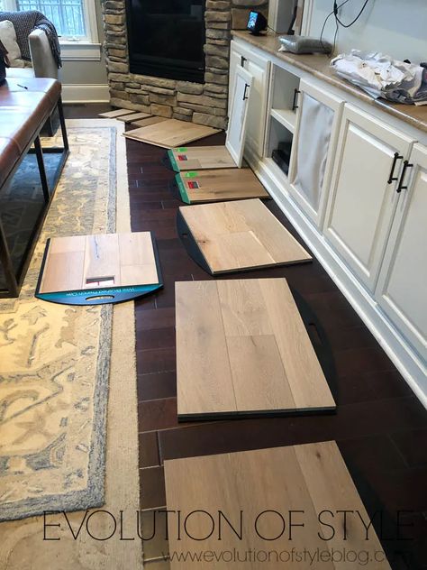 Luxury Vinyl Plank Flooring Kitchen With White Cabinets, Basement Tile, Floor Stain Colors, 3d Kitchen Design, Kitchen Remodel Plans, Oak Engineered Hardwood, Semi Custom Cabinets, White Oak Hardwood Floors, Kitchen Designer