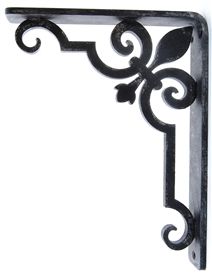 Charlotte Wrought Iron Corbel Wrought Iron Corbels, Iron Corbels, Metal Corbels, Pergola Plans Roofs, Cast Iron Shelf Brackets, Natural Stone Countertops, Wrought Iron Furniture, Wrought Iron Design, Iron Shelf Brackets