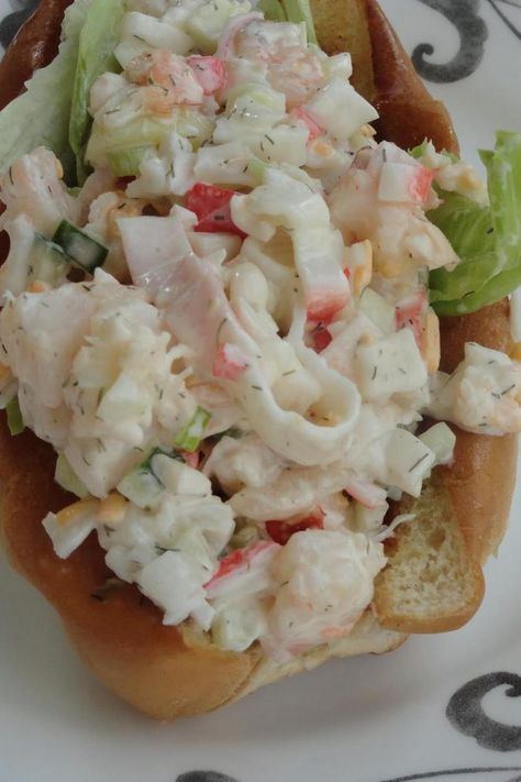 Grilled Seafood Sandwich Roll Seafood Grinder Sandwich, Seafood Sandwich, Lobster And Shrimp, Seafood Sandwiches, Grinder Sandwich, Seafood Mix, Sub Sandwiches, Grilled Seafood, Seafood Salad