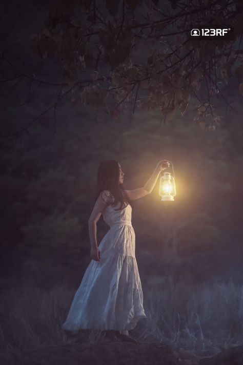 Portrait of a beautiful nymph girl | long hair | burning lantern | autumn forest | Bright light | branches of an old tree | Vignette | Beautiful girl | white dress | holding a lantern | foliage | trees | Romantic scene | cinematic | moody aesthetic Cafe Logo Ideas, Brand Identity Fashion, Make Up Logo, Identity Fashion, Lantern Aesthetic, Lantern Photography, Events Logo, Lantern Drawing, Logo Fitness