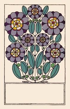 Wiener Werkstatte, Vienna Secession, Art Nouveau Illustration, Art Nouveau Poster, Folk Art Flowers, Art And Craft Design, Art Nouveau Design, Arts And Crafts Movement, Painted Doors