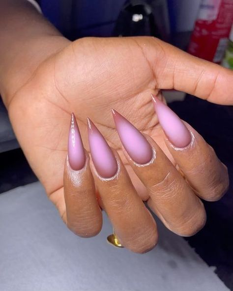 Acrylic Nails Sharp Almond, Acrylic Nails Sharp, Nails Sharp Almond, Nails Purple Ombre, Nails Sharp, Nails Long Stiletto, Diy Nail Ideas, Nails Goth, Nails With Design