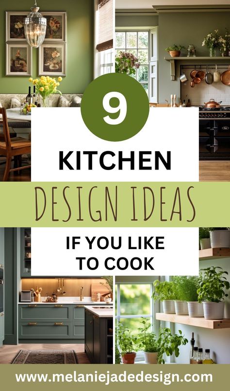 Calling all home chefs! Dive into '9 Kitchen Design Tips if You Love to Cook Fresh Meals Every Day'. Our article guides you through designing a kitchen that's not only stylish but also highly functional for daily cooking. Discover layout ideas, storage solutions, and more! #KitchenDesign #HomeCooking #FunctionalSpaces Cooks Kitchen Layout, Chef Kitchen Aesthetic, Home Chef Kitchen Design, Gourmet Kitchen Ideas, Chef Kitchen Ideas, Ergonomic Kitchen Design, Professional Kitchen At Home, Kitchen Planning Ideas, Chef Kitchen Home