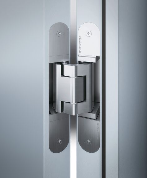 Tectus invisible hinges from Simonswerk Concealed Door Hinges, Cavity Sliding Doors, Invisible Hinges, Sliding Door Handles, Flush Doors, Door Hardware Interior, Concealed Hinges, Casa Container, Residential Doors