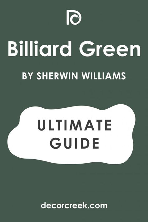 Billiard Green Cabinets, Sw Billiard Green, Greige Paint Sherwin Williams, Sw Rookwood Dark Green, Green Painted Rooms, Sherwin Williams Paint Colors Green, Billiard Green, Sherwin Williams Green, Sherman Williams