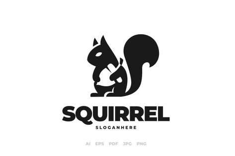 Squirrel Logo Squirrel Logo, Ui Inspiration, App Ui, Minimal Logo, Logo Ideas, Brand Design, Vector Design, Branding Design, ? Logo