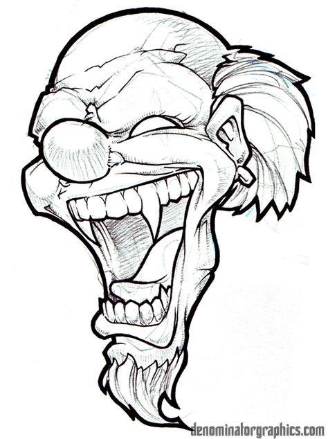 Happy Clown Drawing, Clown Stencil, Evil Grin Drawing Reference, Evil Laugh, Evil Clowns Drawing, Evil Clown Tattoos, Laugh Now Cry Later, Mouth Drawing, Clown Tattoo