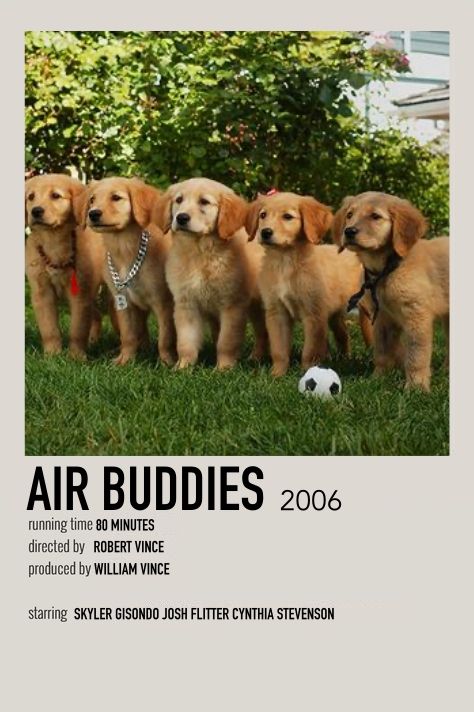 Polaroid movie poster Air Buddies Movies, Air Buddies, Spooky Buddies, Buddy Movie, Family Movie Poster, Polaroid Movie Poster, Movie Character Posters, Dog Films, Comfort Movies