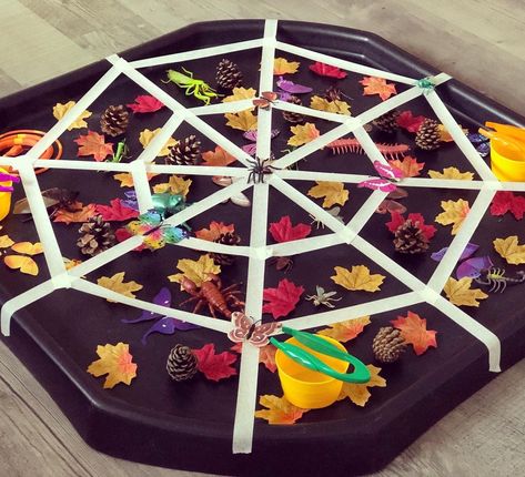 Autumn Eyfs Activities, Autumn Eyfs, Harvest Activities, Tuff Tray Ideas Toddlers, Halloween Activities Preschool, Tuff Spot, Halloween Sensory, Fall Preschool Activities, Eyfs Activities