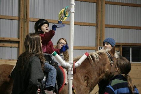 Therapeudic riding at Saratoga Therapeutic Equestrian Program (STEP). Equine Therapy Activities, Horse Riding Games, Therapeutic Horseback Riding, Riding Ideas, Paddock Trail, Therapeutic Riding, Equine Therapy, Horse Ideas, Therapy Games