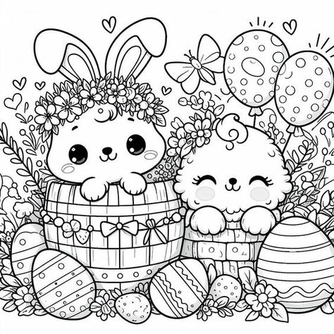 Coloring Pages for Kids Cute Easter Coloring Pages, Free Planner Pages, Card Making Flowers, Bunny Coloring, Easter Bunny Colouring, Preschool Coloring Pages, Easter Coloring, Bunny Coloring Pages, Easter Coloring Pages