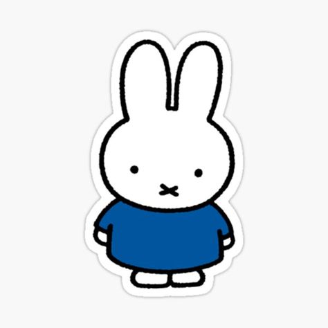 Miffy Sticker, Postage Stamp Design, Diy Journal Books, Macbook Stickers, Redbubble Designs, Blue Tee, Cool Stickers, Aesthetic Stickers, Journal Stickers