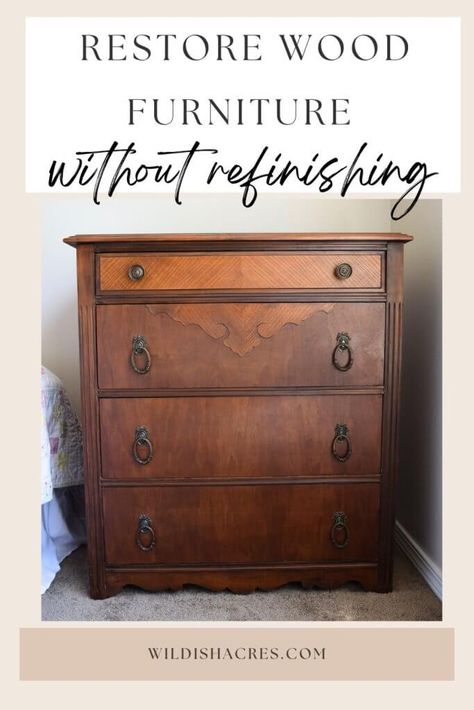 restore wood furniture pin Old Wood Furniture, Repair Wood Furniture, Restore Wood Furniture, Cleaning Wood Furniture, Old Wood Table, Restore Wood, Revamp Furniture, Wood Repair, Mahogany Furniture