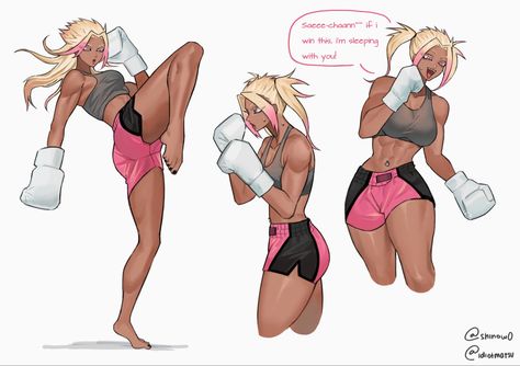 Fem Blue Lock, Female Shidou, Yoruichi Shihouin, Tomboy Art, Black Artwork, Muscle Girls, Female Character Design, Character Design References, Blue Lock