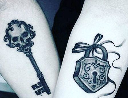 23 Best Lock And Key Tattoo Designs for Men and Women | Styles At Life Heart Lock And Key Tattoo Couples, Skeleton Key And Lock Tattoo, His And Hers Lock And Key Tattoos, Key And Heart Lock Tattoo, Key And Lock Tattoo Couple, Lock And Key Tattoo Couple, Skull Key Tattoo, Heart Lock And Key Tattoo, Key And Lock Tattoo