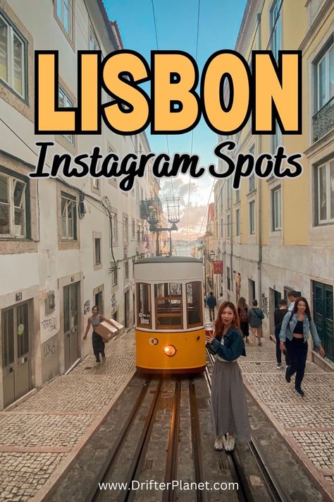 Here's my curated list of top photo spots in Lisbon, Portugal. Streets, viewpoints, iconic landmarks, restaurants with a view, my Lisbon Instagram Spots list has it all. Lisbon Tram, Europe Itineraries, Road Trip Hacks, Portugal Travel, Europe Travel Guide, Europe Destinations, Europe Travel Tips, European Travel, Amazing Destinations