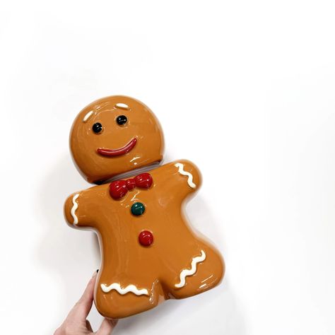 Store your holiday treats in style🍪🎄With these festive ceramic cookie and candy jars from Walmart! From an adorable gingerbread man to jolly old Saint Nick, they’ll add an extra dash of fun to your countertop Santa Cookie, Saint Nick, Walmart Finds, Santa Cookies, St Nick, Holiday Time, Candy Jars, Holiday Treats, Gingerbread Man