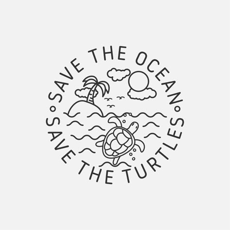 Save Ocean, Save The Sea Turtles, Girls Nail Designs, Save The Turtles, Save The Ocean, Nature Projects, Vintage Logos, Peace Illustration, The Turtles