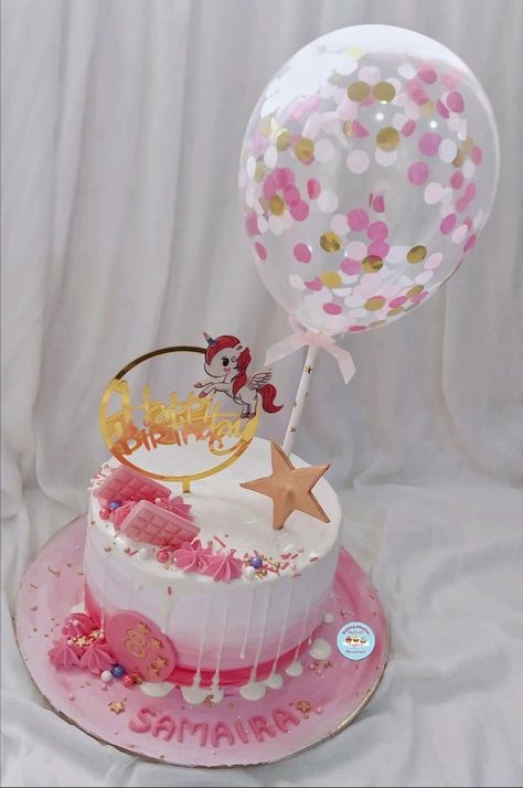 Balloons On Cake, Tort Baby, Decorating Frosting, Chocolate Cake Decoration, Cake Decorating Frosting, Magic Cake, Balloon Cake, Cake Decorating Designs, Bday Cake