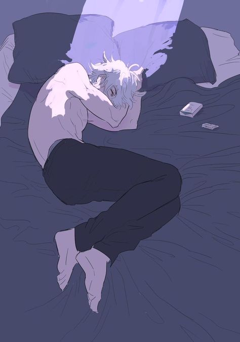 Sleeping Reference Pose, Samatoki Aohitsugi, Sleeping Pose, Sleeping Drawing, Poses Anime, Sleeping Boy, الفن الرقمي, Hypnosis Mic, Poses References