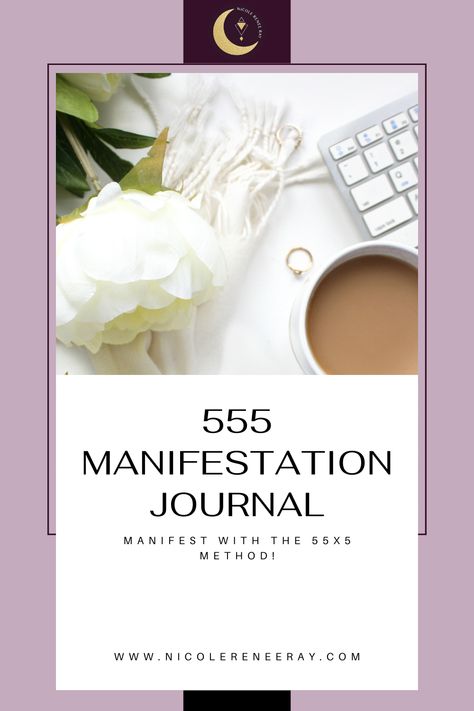 Using a designated journal will make the 555 Manifesting Technique so much easier. The 555 Method helps you focus on what you desire consistently every day for five days building up the magnetism needed to actually create what you want in your reality. 555 Method, How To Journal, Manifestation Journal, Journals & Planners, Magnetism, Focus On, Psychology, Every Day, Building