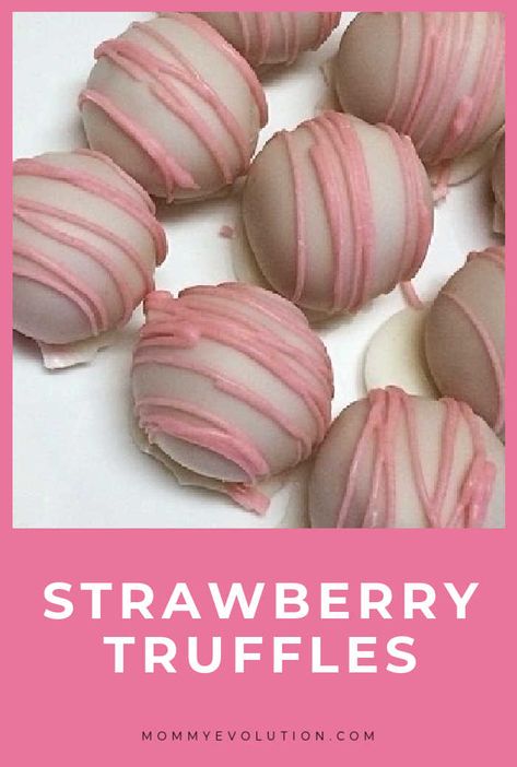 Strawberry Cheesecake Dessert, Cheesecake Truffles Recipe, Strawberry Truffles, Truffle Recipe Easy, Strawberry Truffle, Cheesecake Truffles, Dessert Truffles, White Chocolate Strawberries, Truffles Recipe