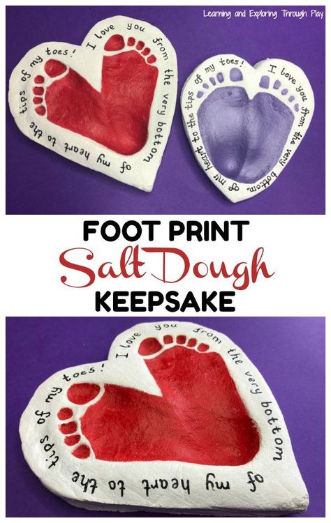 . Salt Handprints Dough Recipe, Salt Dough Keepsakes Grandparents, Salt Dough Grandparent Gifts, Valentines Day Salt Dough Crafts, Valentines Gift From Baby To Grandparents, Salt Dough Crafts For Mothers Day, Mothers Day Salt Dough Gifts, Father’s Day Salt Dough, Valentine’s Day Salt Dough