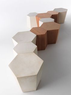 Hexagon by Steven Holl for Horm » Retail Design Blog Steven Holl, Hexagon Design, Urban Furniture, Trondheim, Retail Design Blog, Street Furniture, Design Del Prodotto, Modular Furniture, Coffee Table Design