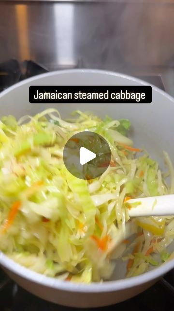 Ways To Use Cabbage, Jamaican Cabbage Recipe, Shredded Cabbage Recipes, Okra And Tomato Recipe, How To Cut Cabbage, Jamaican Cabbage, Spicy Cabbage, Easy Bakes, Cabbage Recipes Healthy