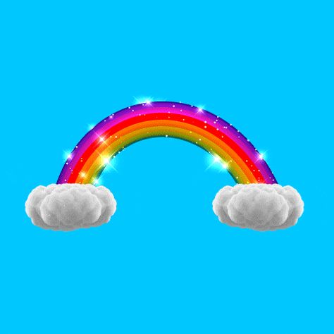 Rainbow Stars Gif, Rainbow Animation, Sketch Presentation, Gif Instagram Story, Instagram Gif Sticker, Stars Gif, Rainbow Gif, Sagittarius Art, Sky Rainbow